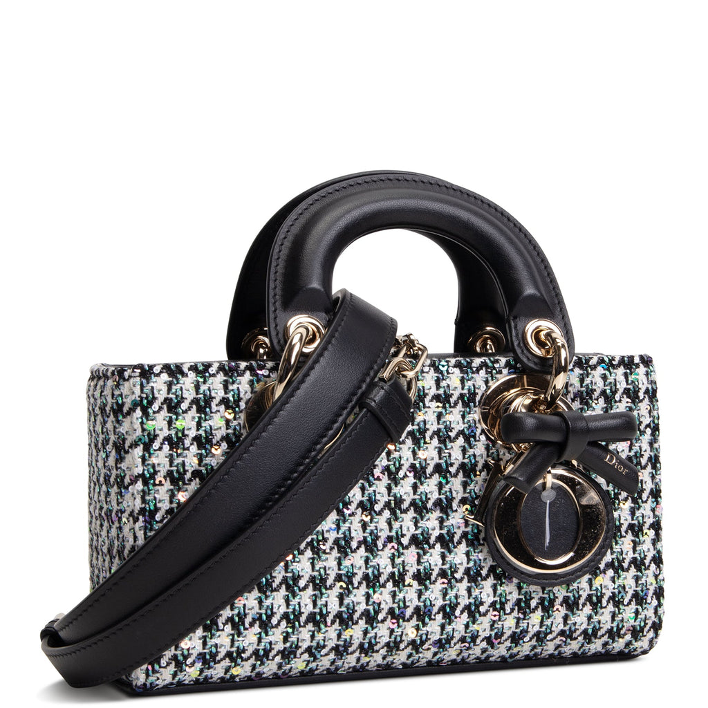 DIOR Mini Lady D-Joy Bag - Multicolor Sequins w/ Houndstooth