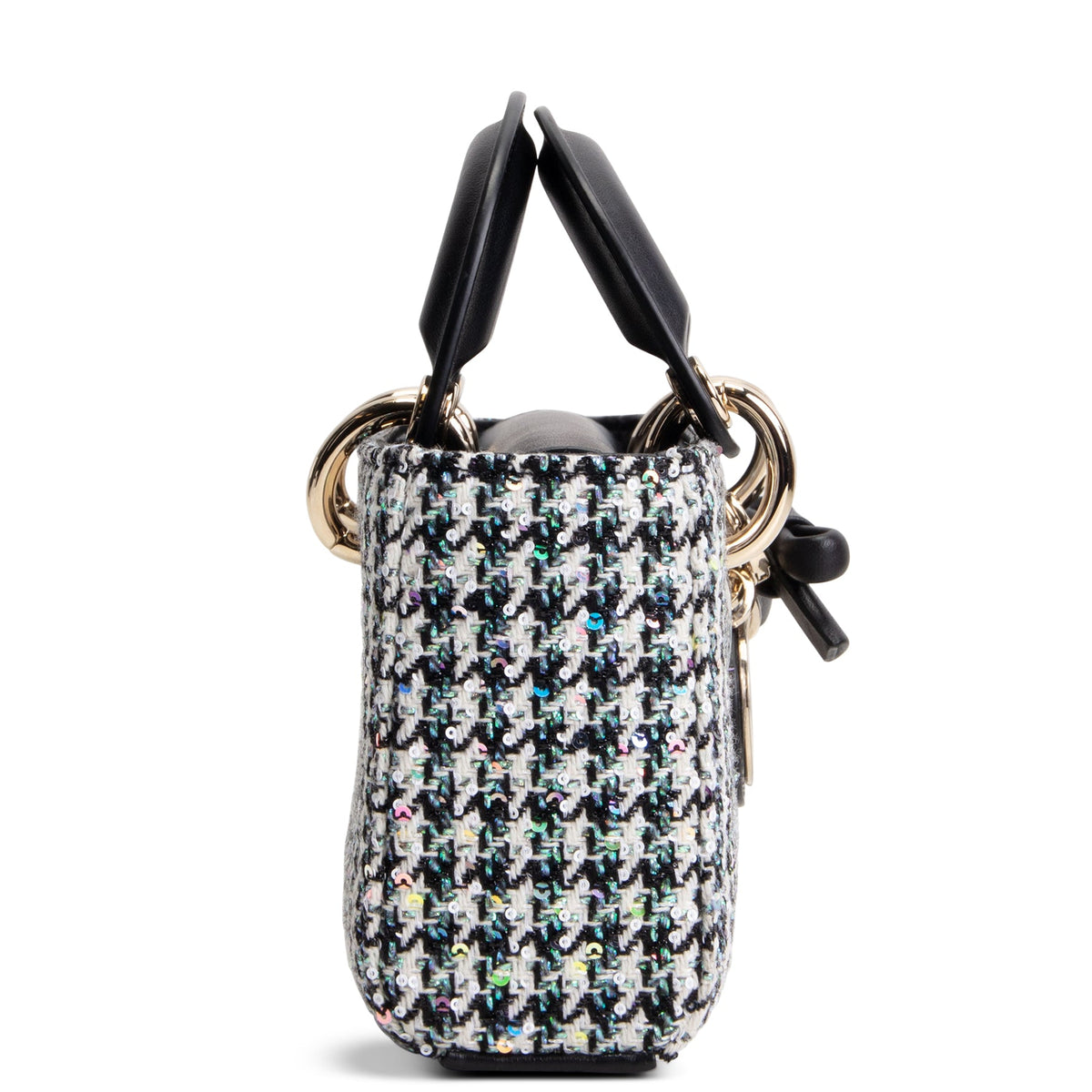 DIOR Mini Lady D-Joy Bag - Multicolor Sequins w/ Houndstooth