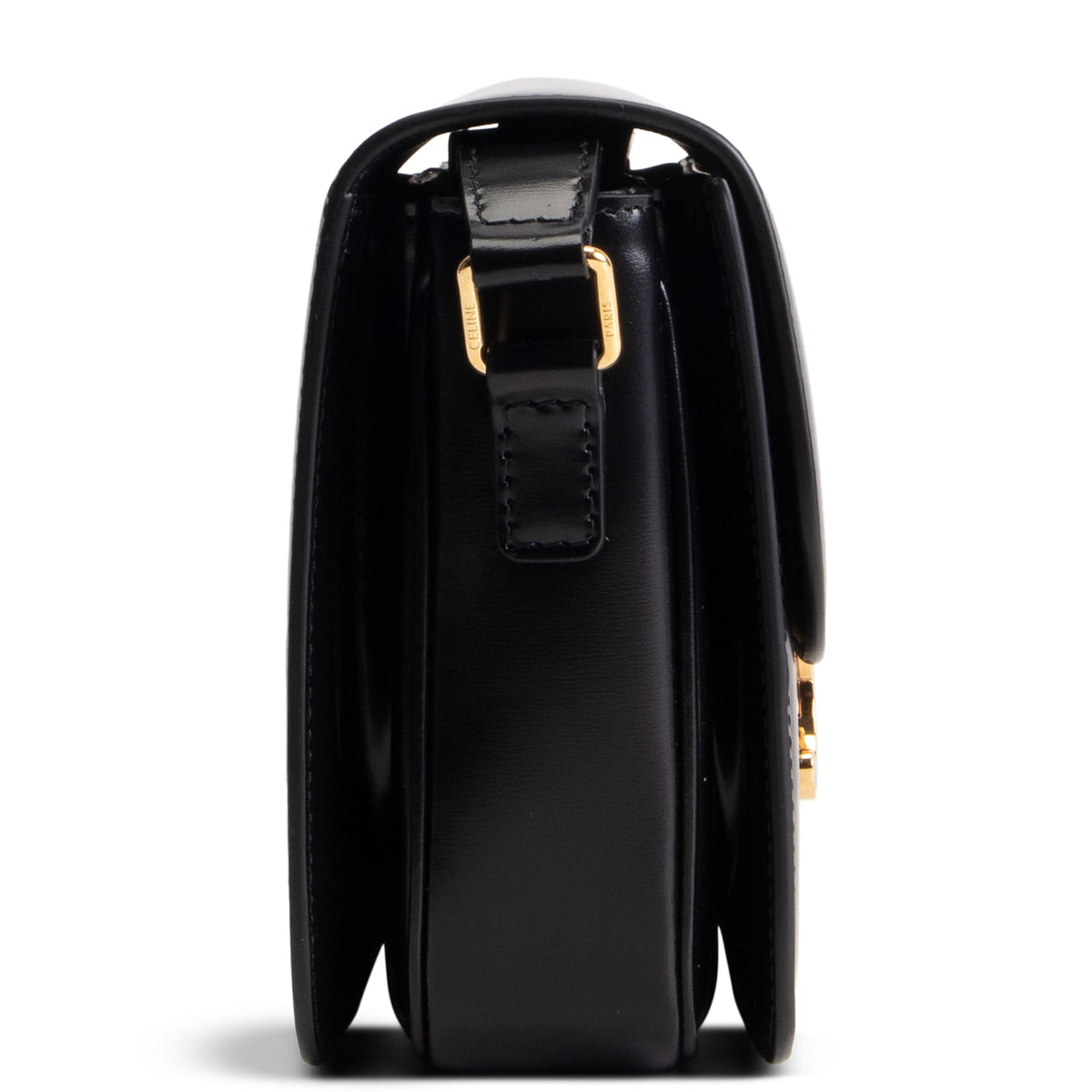 CELINE Classique Triomphe Shoulder Bag - Black