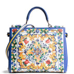 DOLCE & GABBANA Majolica Sicily Shopper Tote