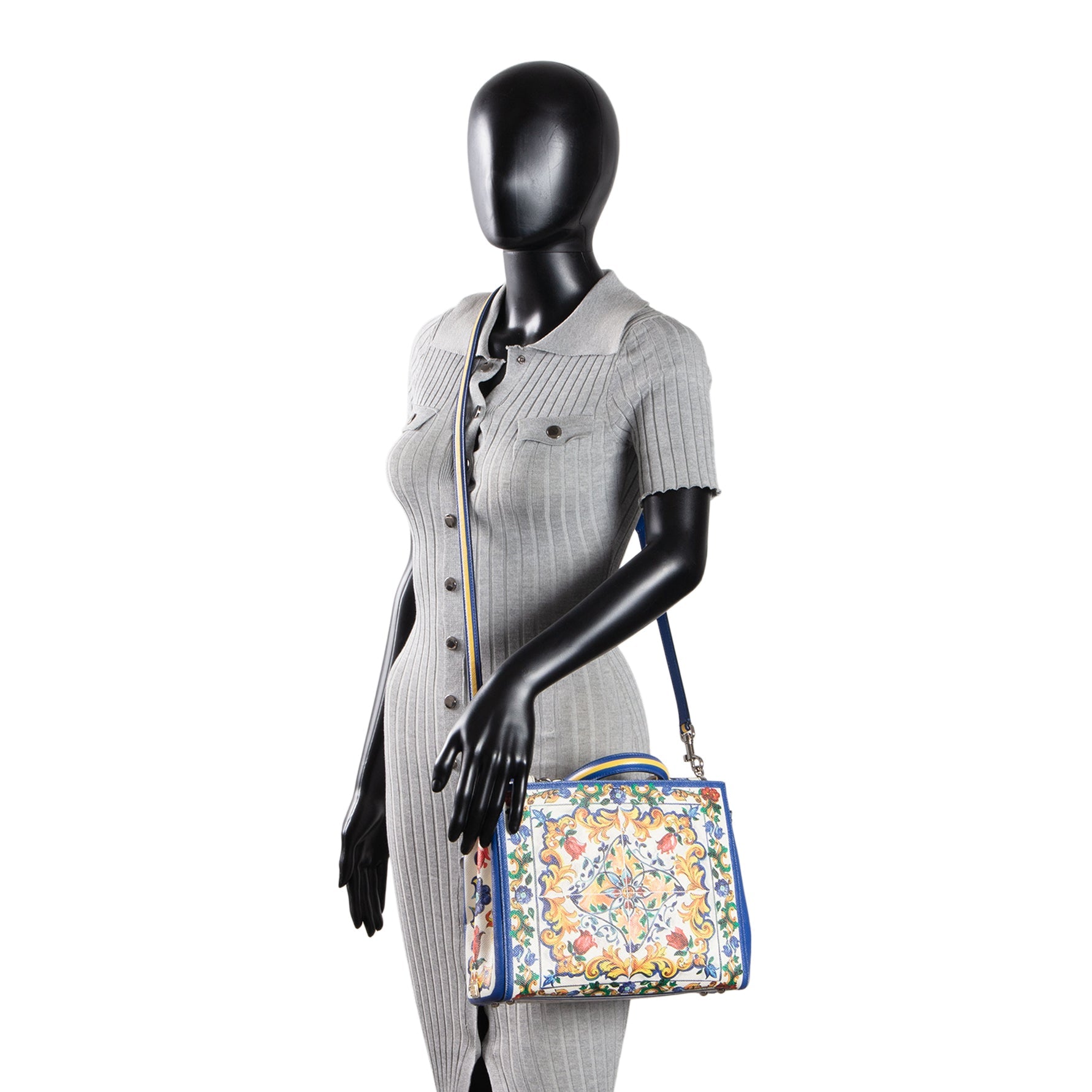 DOLCE & GABBANA Majolica Sicily Shopper Tote