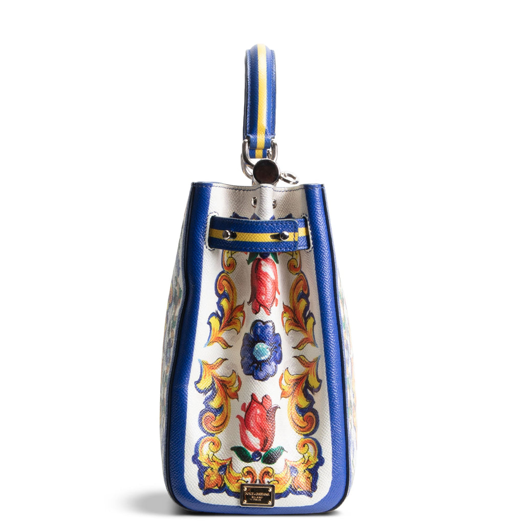 DOLCE & GABBANA Majolica Sicily Shopper Tote