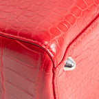 DIOR Large Lady Dior w/ Strap - Crocodile