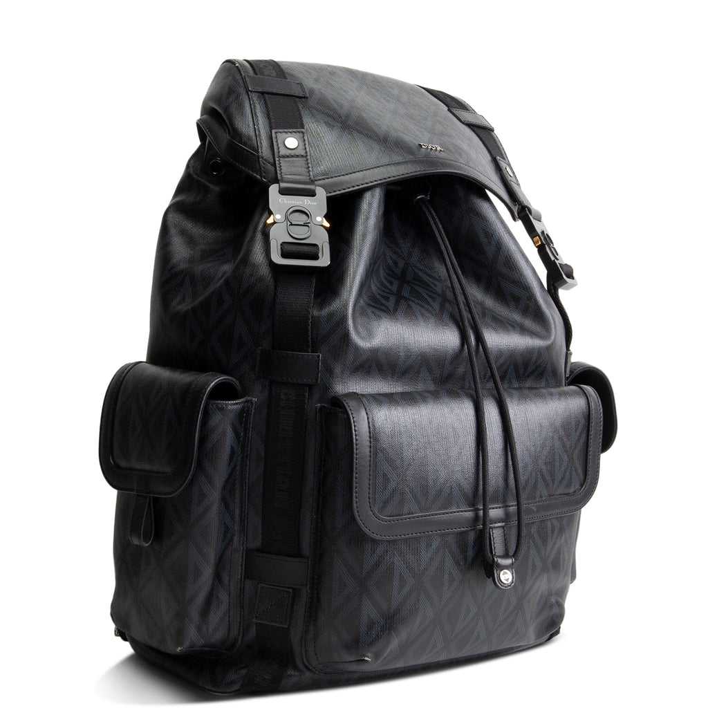 DIOR Men Hit The Road Backpack - CD Diamond Canvas