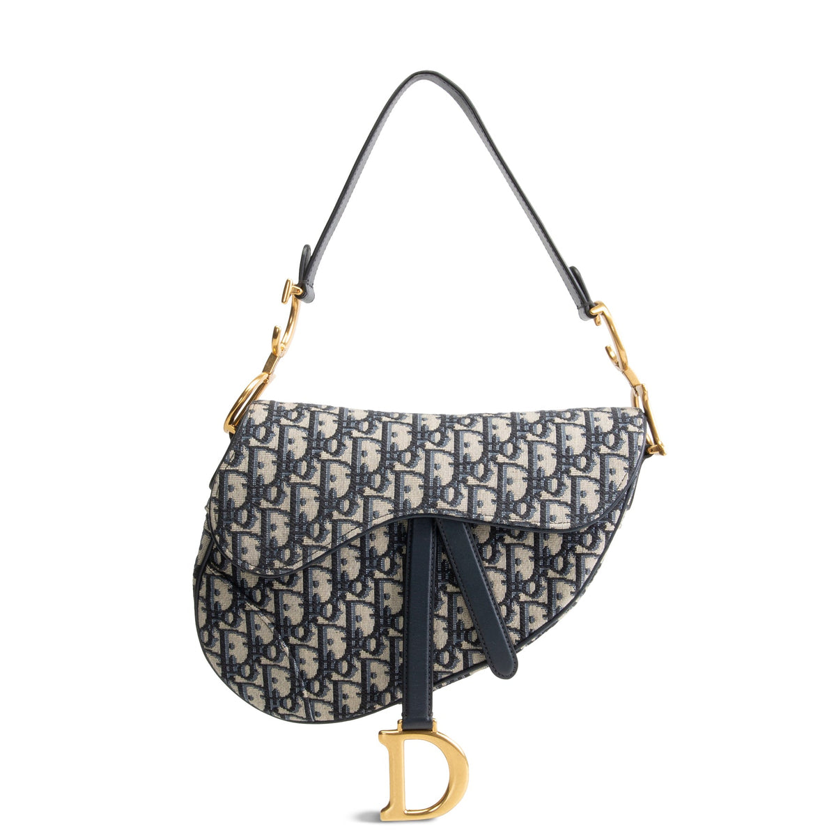 DIOR Saddle Bag Oblique Jacquard - Blue
