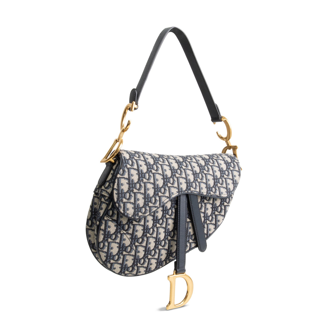 DIOR Saddle Bag Oblique Jacquard - Blue