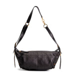 DIOR D-Journey Bag Crinkled Calfskin Shoulder Bag - Black