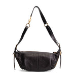 DIOR D-Journey Bag Crinkled Calfskin Shoulder Bag - Black