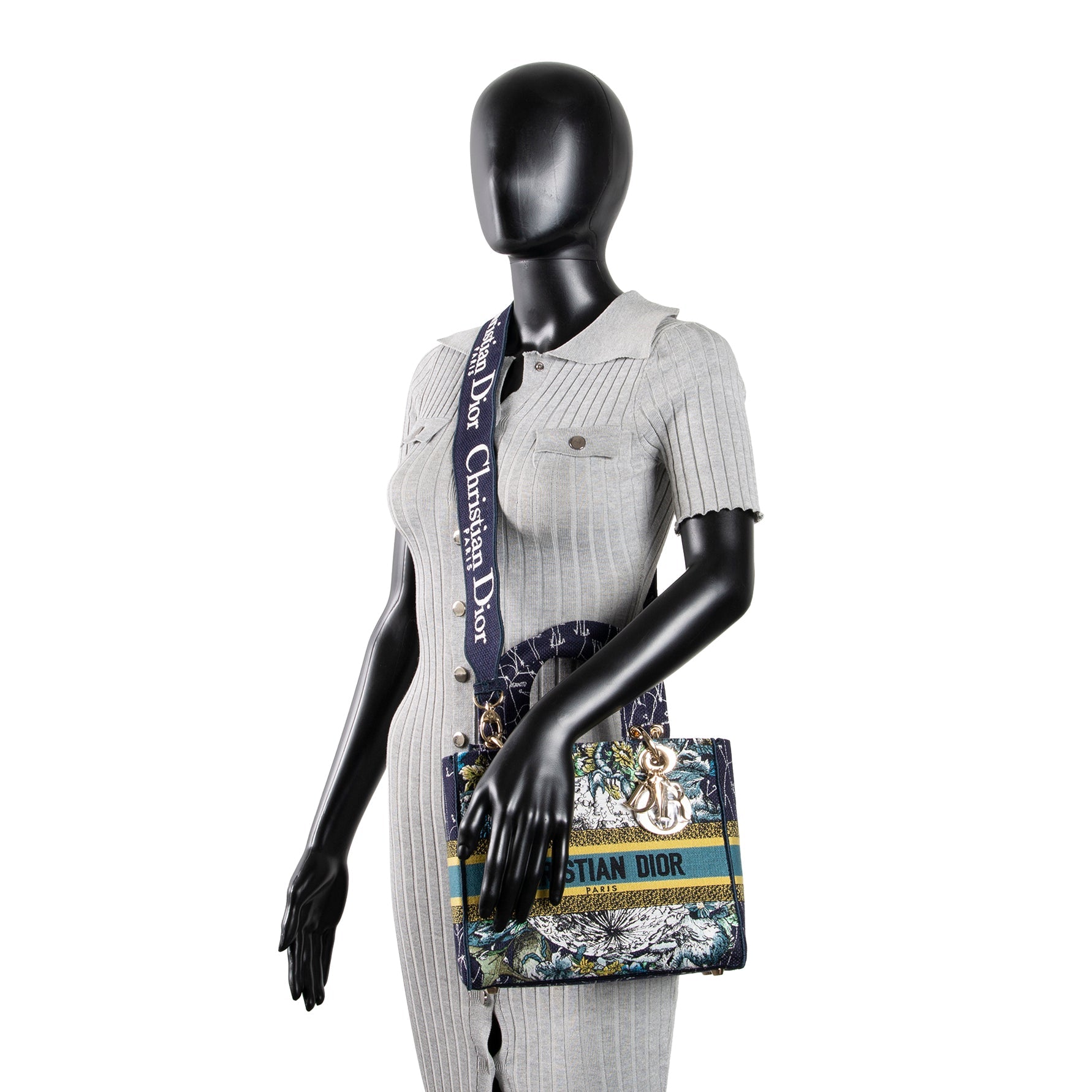 DIOR Canvas D-Lite Lady Dior Bag