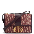 DIOR Oblique 30 Montaigne - Burgundy