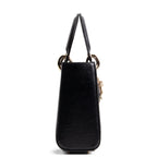 DIOR Small Lizard Lady Dior - Black