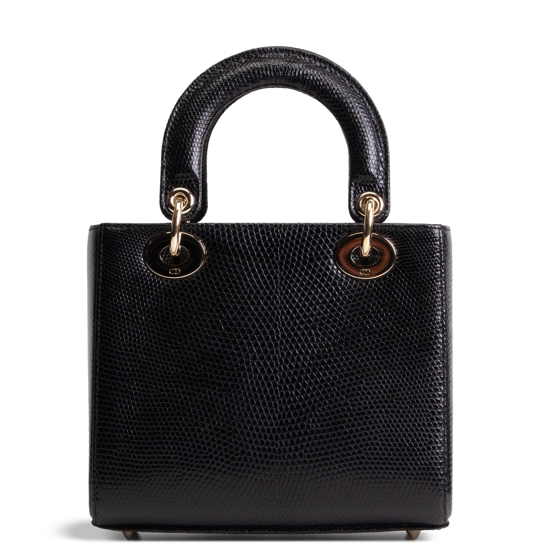 DIOR Small Lizard Lady Dior - Black