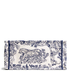 DIOR Toile de Jouy Medium Book Tote - White/Navy