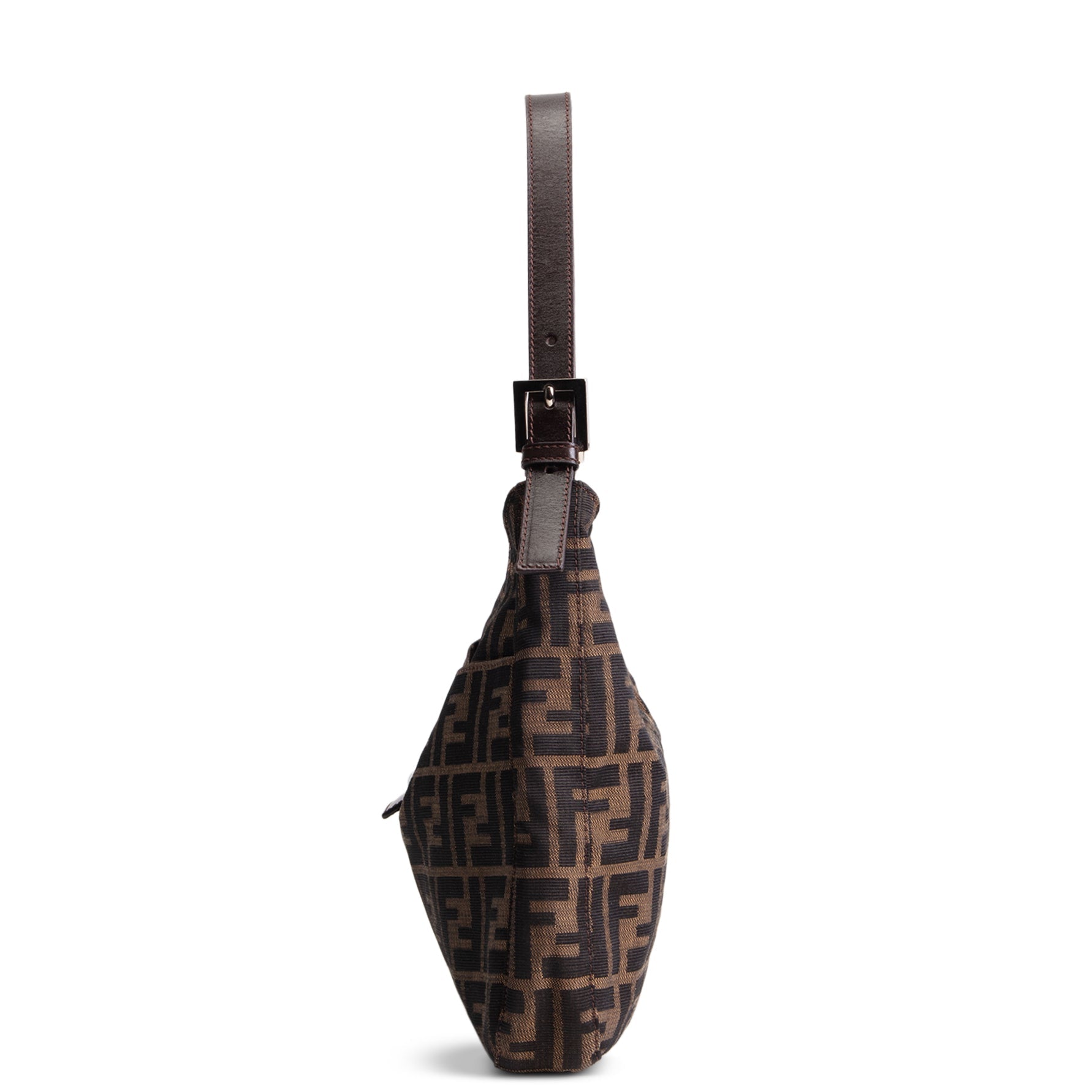 FENDI Zucca FF Hobo - Brown