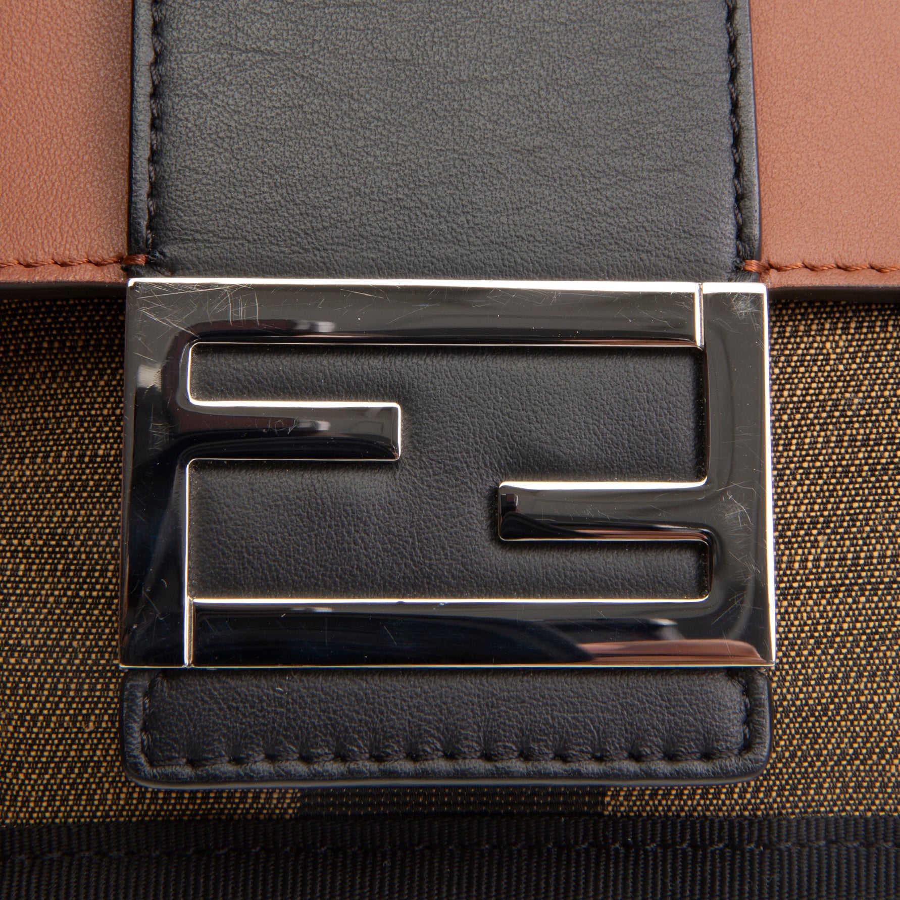 FENDI Pequin Belt Bag - Tobacco