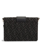 FENDI Zucca Micro Flat Baguette Card Holder - Black