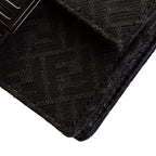 FENDI Zucca Micro Flat Baguette Card Holder - Black