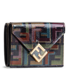 FENDI Patent FF Diamonds Trifold Wallet - Multicolore