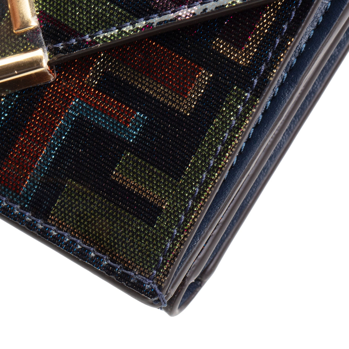 FENDI Patent FF Diamonds Trifold Wallet - Multicolore