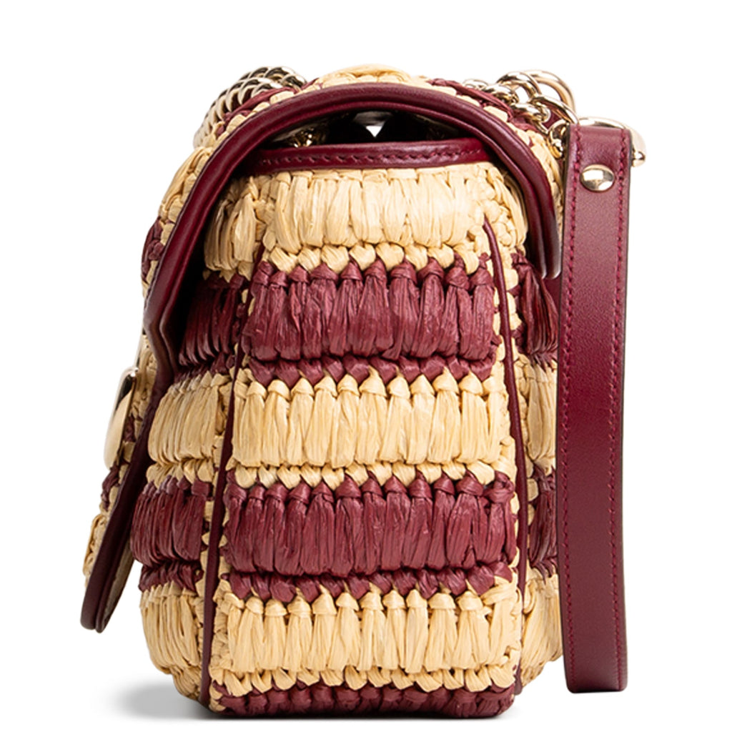 GUCCI GG Marmont 2.0 Raffia