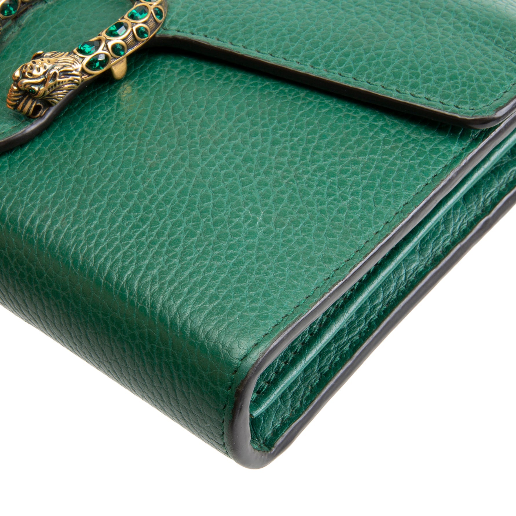 GUCCI Dionysus Chain Wallet w/ Crystals - Leather