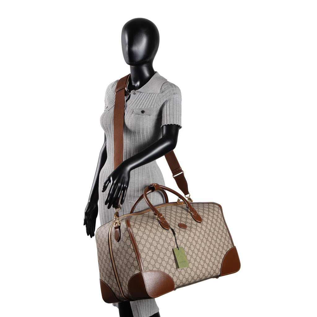 GUCCI GG Supreme Interlocking G Duffle Bag