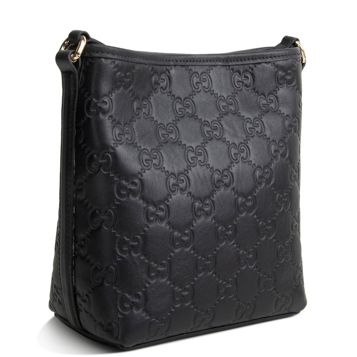 GUCCI Guccissima Bucket Nano Crossbody - Black