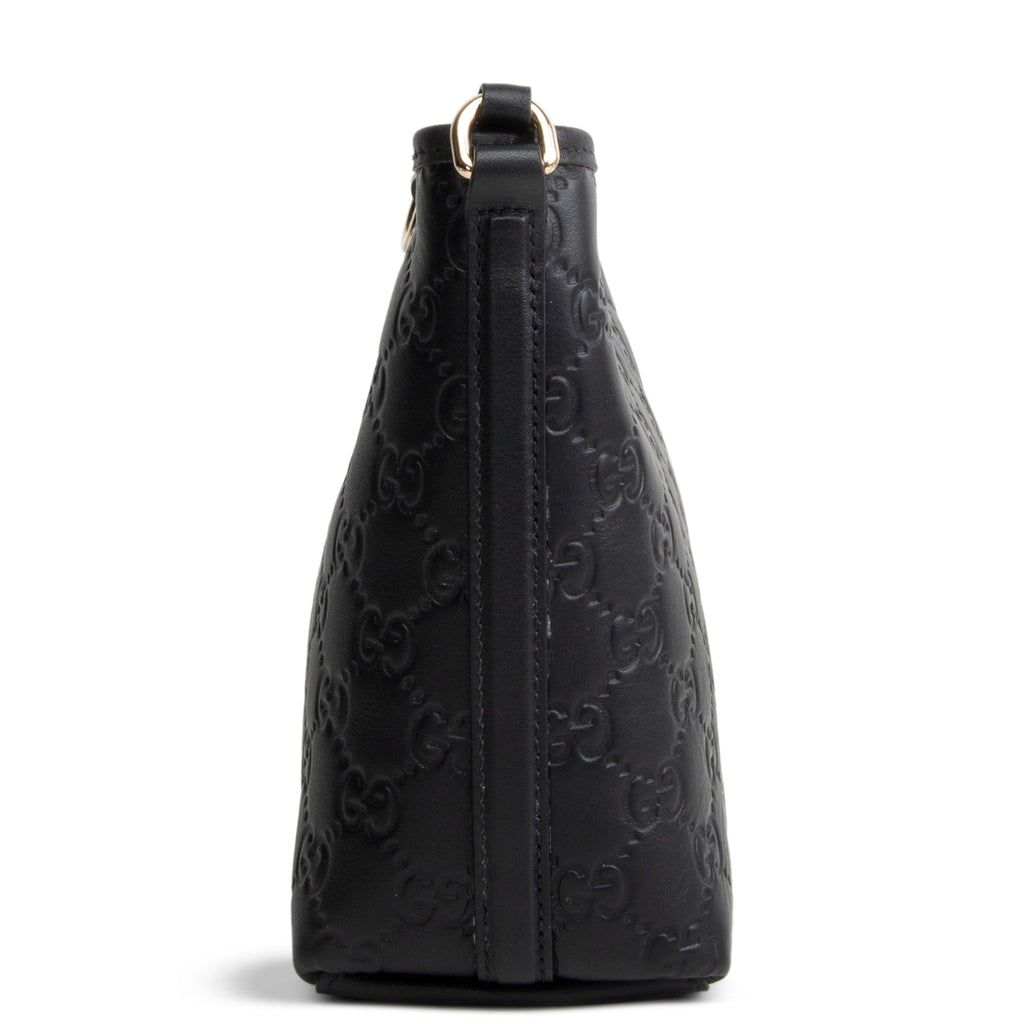 GUCCI Guccissima Bucket Nano Crossbody - Black