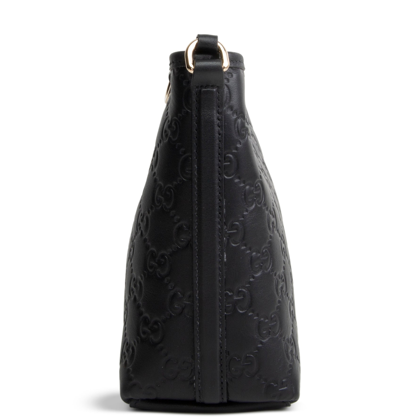 GUCCI Guccissima Bucket Nano Crossbody - Black