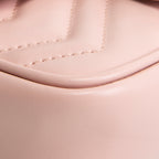 GUCCI GG Marmont Chain Belt Bag Monochrome Pink