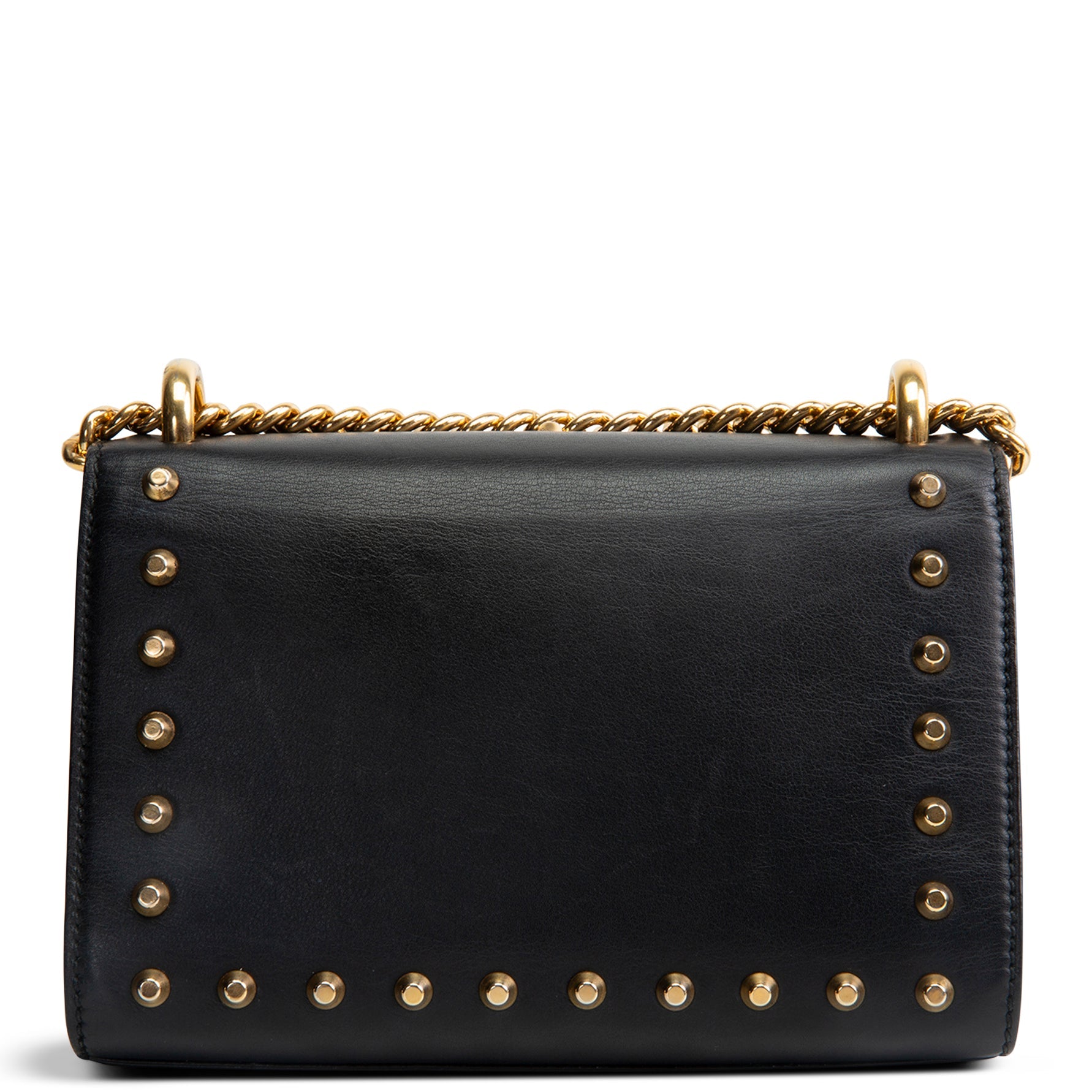 GUCCI Studded Small Padlock Shoulder Bag