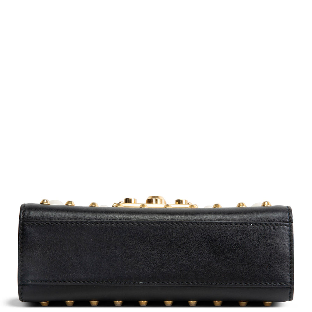 GUCCI Studded Small Padlock Shoulder Bag