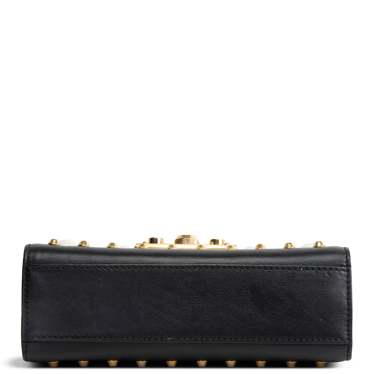 GUCCI Studded Small Padlock Shoulder Bag