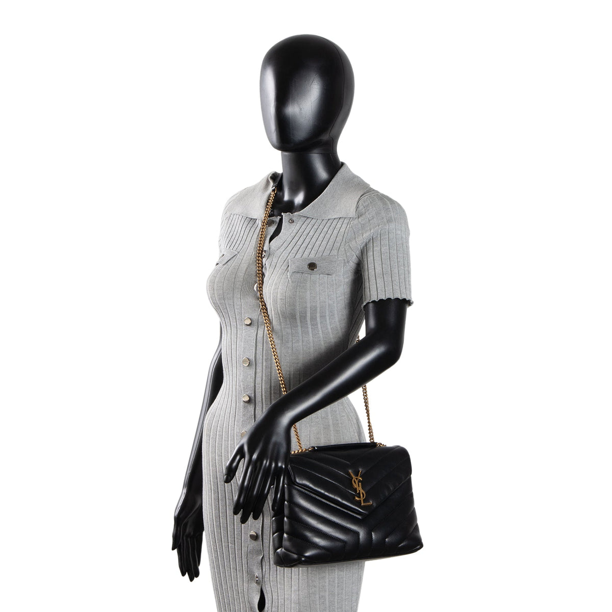 GUCCI GG Crystal Vintage Dome Bag - Brown