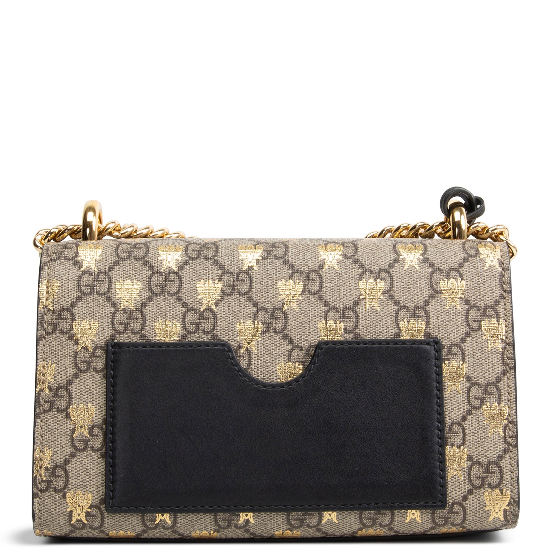 GUCCI GG Supreme Bee Padlock Shoulder Bag