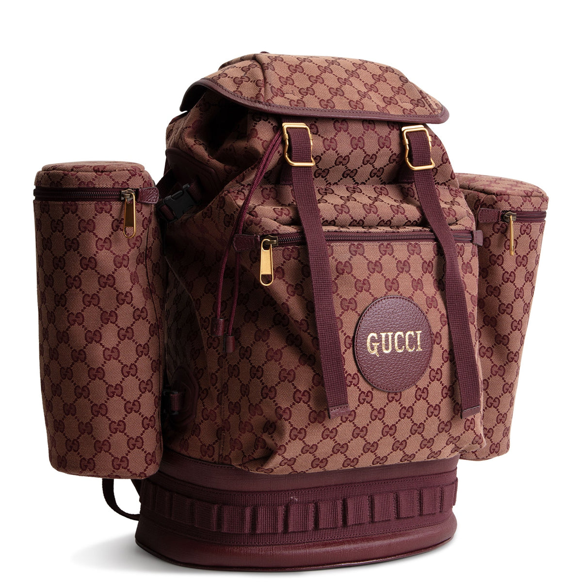 GUCCI Large GG Canvas Alpina Trekking Backpack - Burgundy