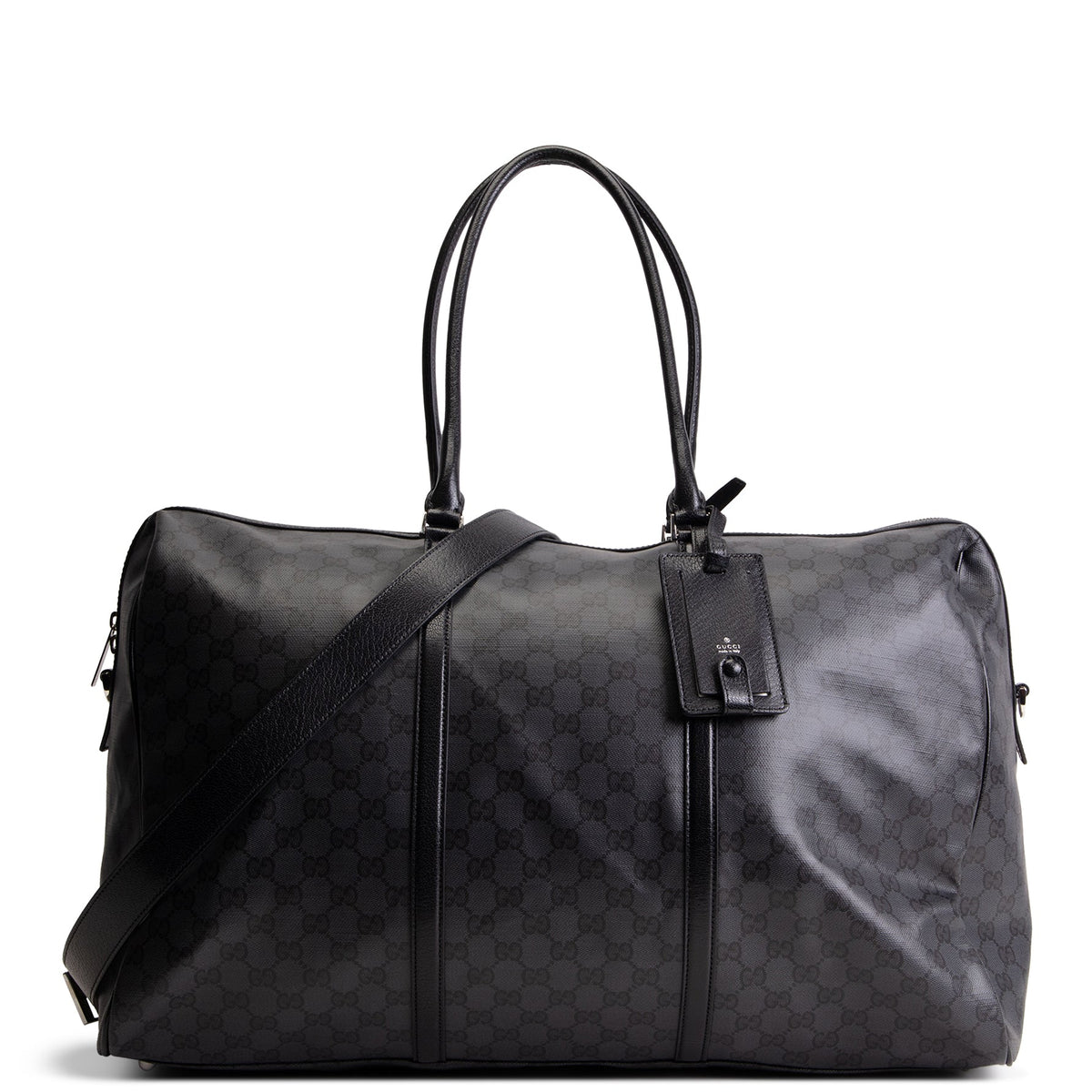 GUCCI GG Supreme "Essence Classic" Large Duffle Bag - Black
