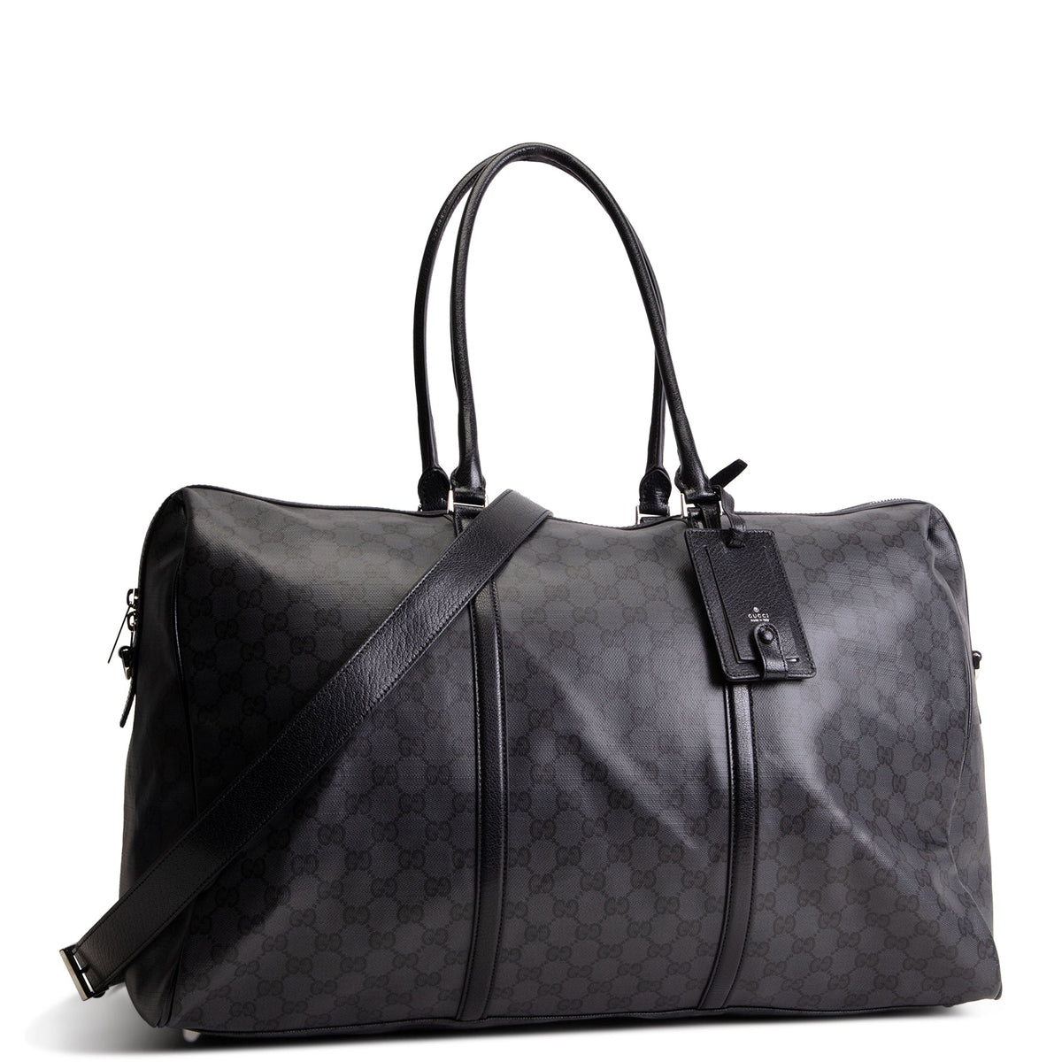 GUCCI GG Supreme "Essence Classic" Large Duffle Bag - Black