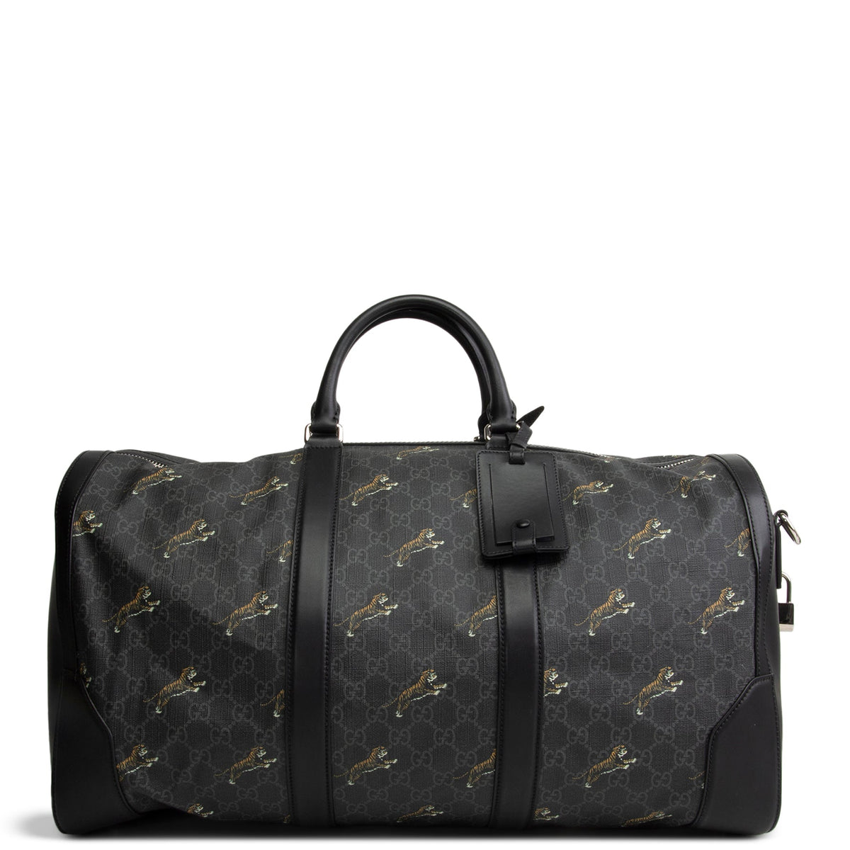 GUCCI GG Supreme Tiger Soft Duffle - Black