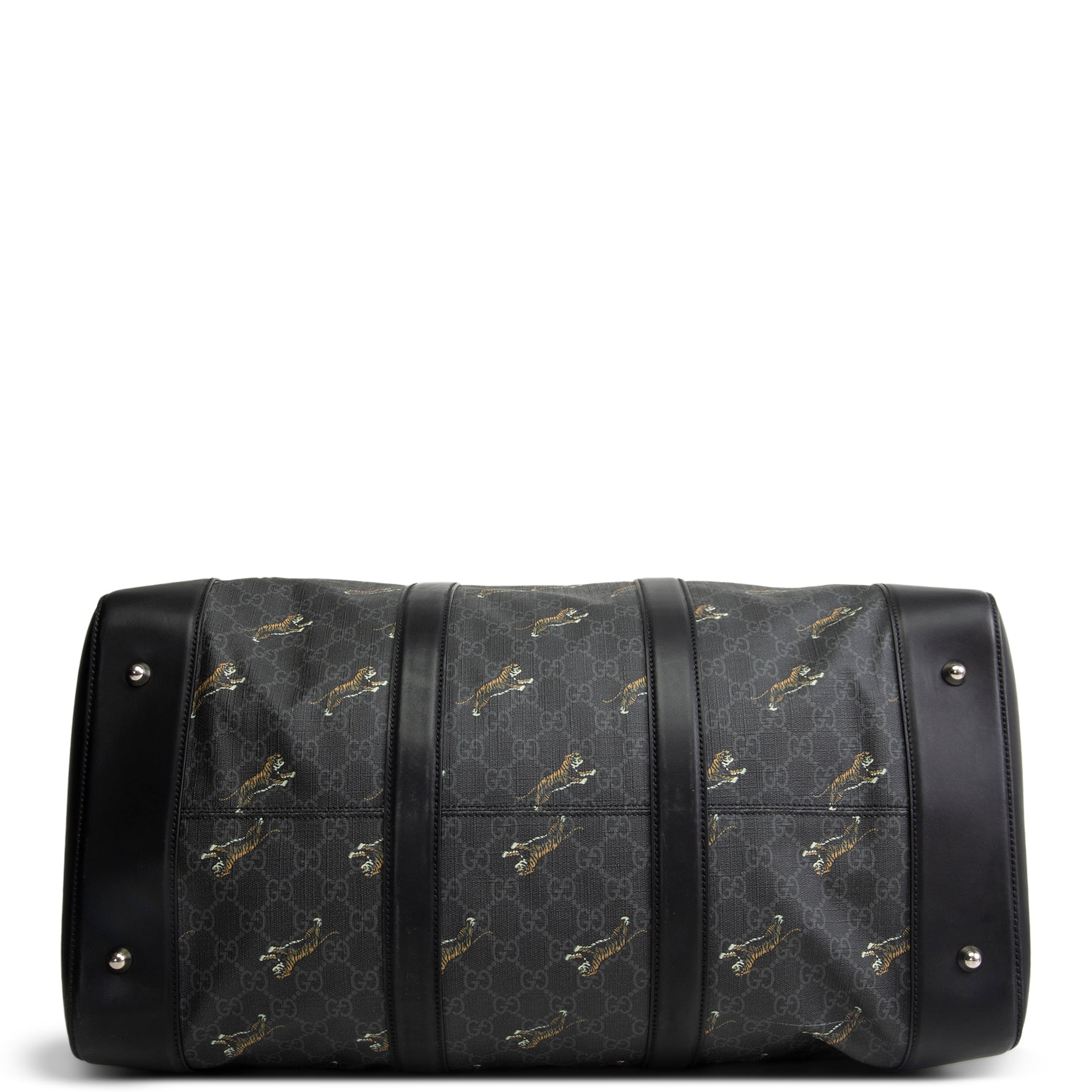 GUCCI GG Supreme Tiger Soft Duffle - Black