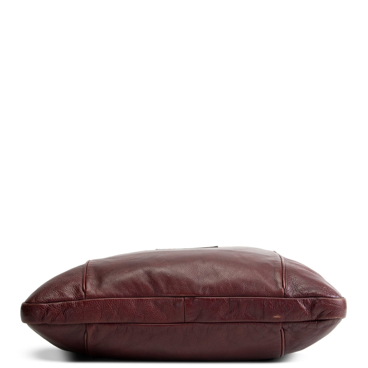 GUCCI Leather Crest Messenger - Burgundy