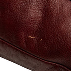 GUCCI Leather Crest Messenger - Burgundy