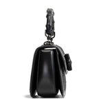GUCCI Mini 1947 Bamboo Crystal Shoulder Bag - Black
