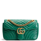 GUCCI GG Marmont Small Shoulder Bag - Green