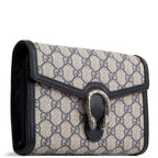 GUCCI GG Supreme Dionysus Chain Wallet - Navy