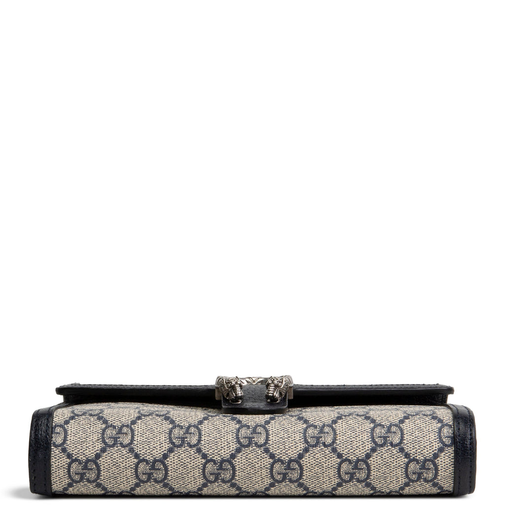 GUCCI GG Supreme Dionysus Chain Wallet - Navy