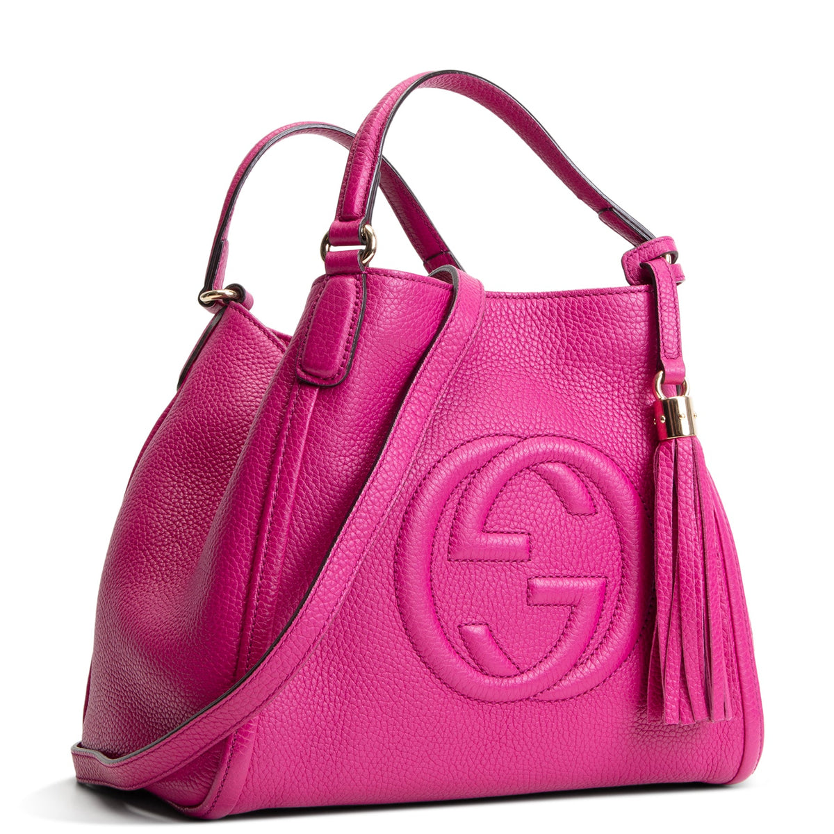 GUCCI Small Soho Shoulder Bag - Magenta