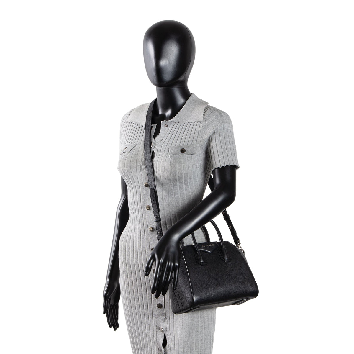 GIVENCHY Mini Antigona Shoulder Bag - Black