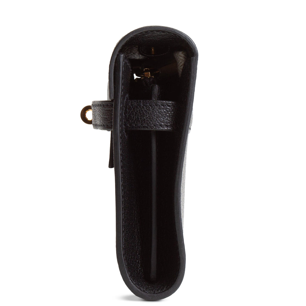 HERMES Chevre Mysore Kelly To Go - Noir/Black