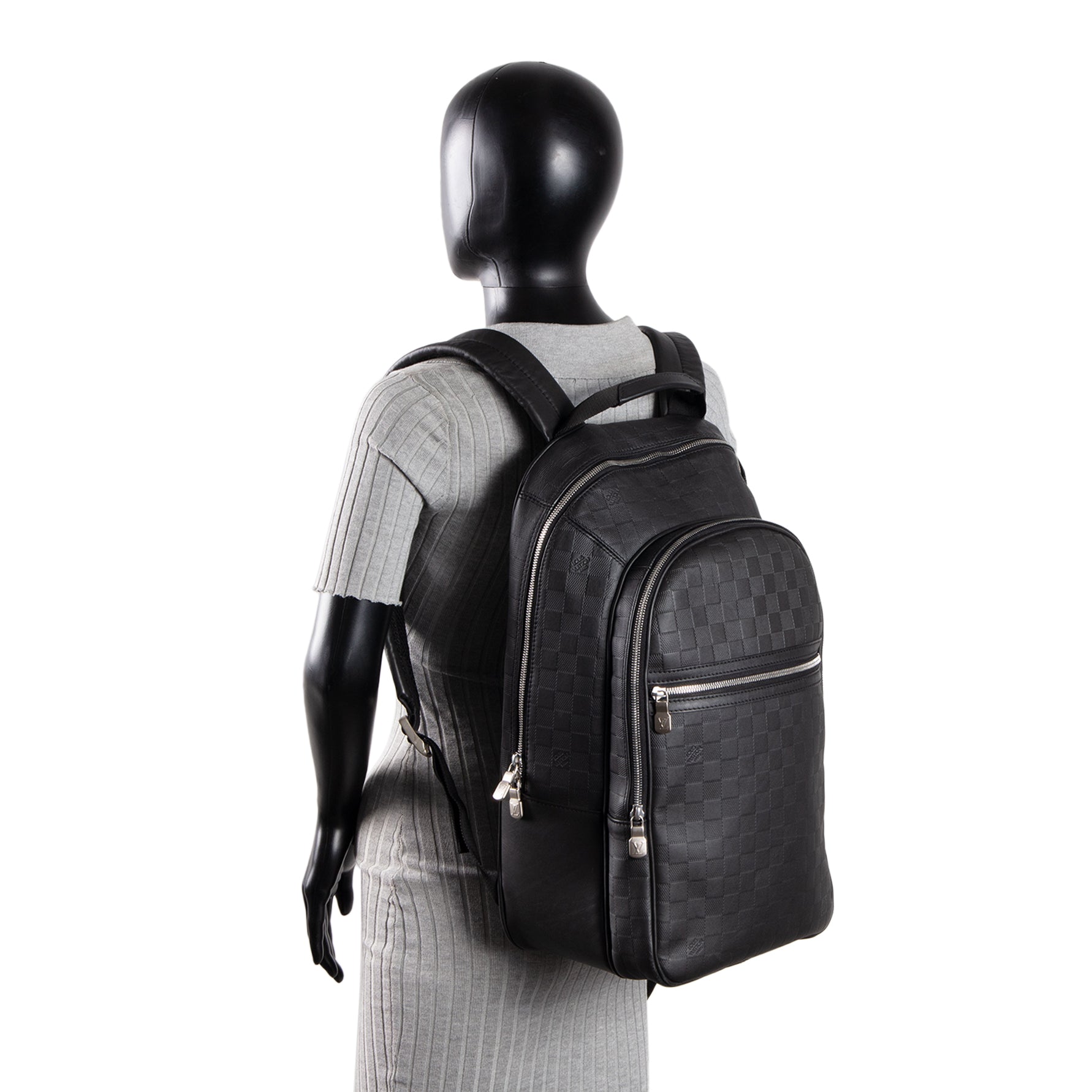 LOUIS VUITTON Damier Infini Michael Backpack - Black